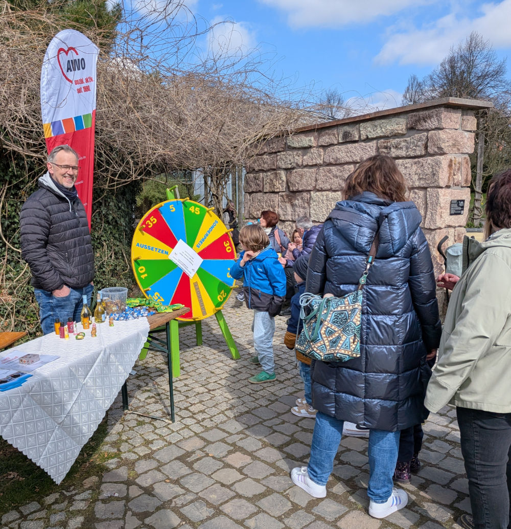 Infostand im Botanischen Garten