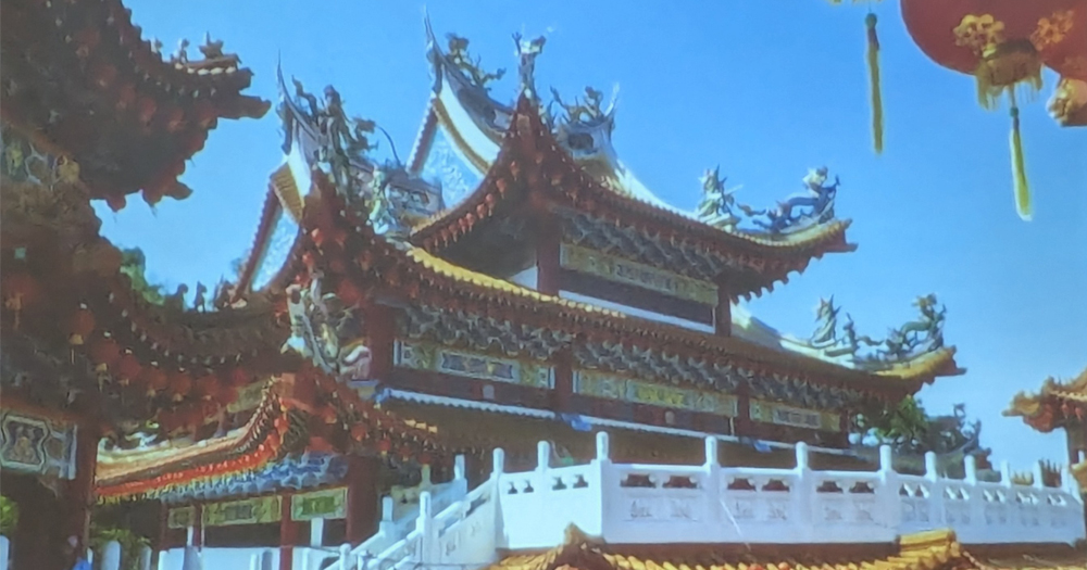 ein Detail an einem Haus in Malaysia